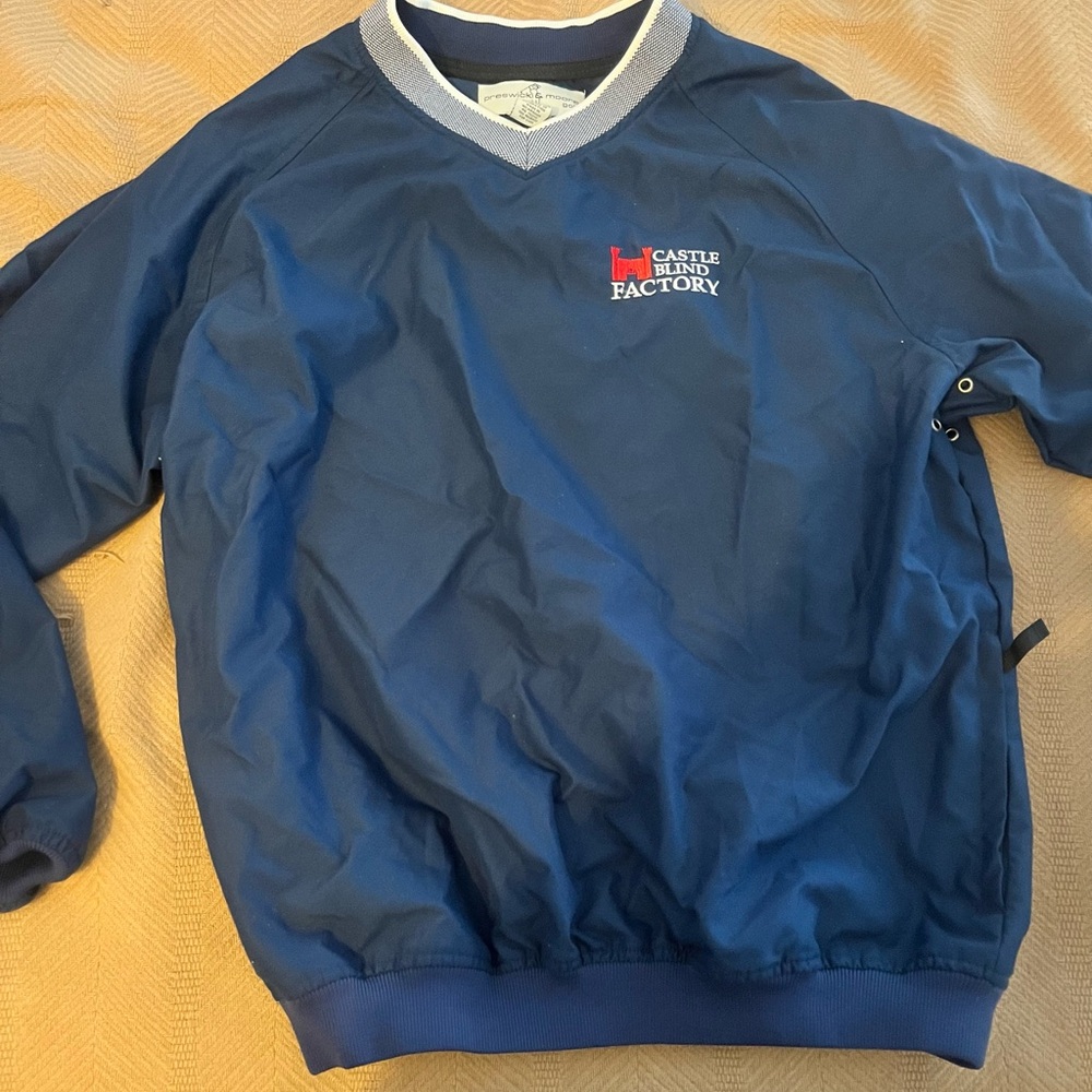 Preswick & Moore windbreaker polyester Blue